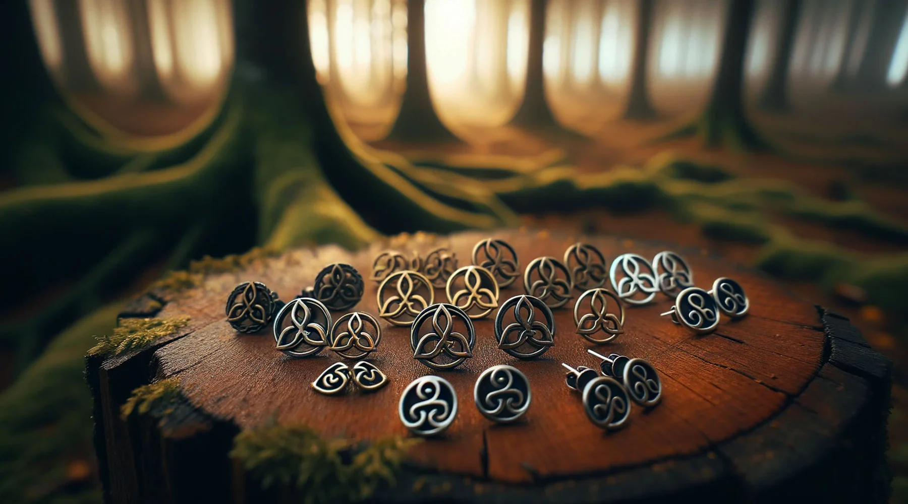 Triskelion earrings